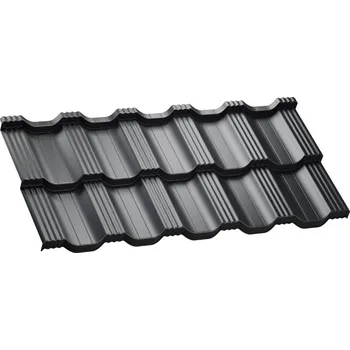 plechová krytina Regamet DVOUMODULOVÁ PETRA - EXELENT SP40 Barva: RAL 9005/černá