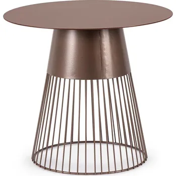 Konferenční stolek BIZZOTTO Konferenční stolek GODRIC ø50 cm měděný