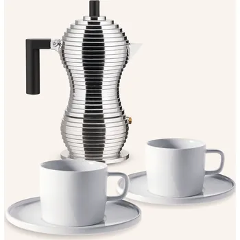Příprava kávy Alessi 2dílná Sada Na Kávu Alessi & Coffee, stříbrná / bílá