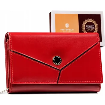 Peněženka Dámská středně velká peněženka z pravé kůže Barva: Červená