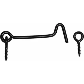 Nábytkové kování Háček Domax, černý, 80 mm