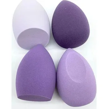 Přípravek na tvář Houbičky na make-up - 4 ks fialová