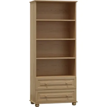 regál Policový regál - vitrína z masivu borovice 69 42/190/42 cm