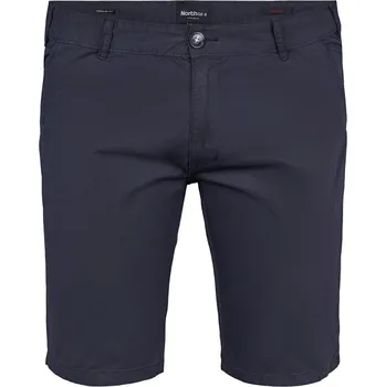 Pánské kraťasy Pánské kraťasy 41100 NORTH 56°4 tmavě modré plátěné elastické stretch NORTH 56°4 - 138