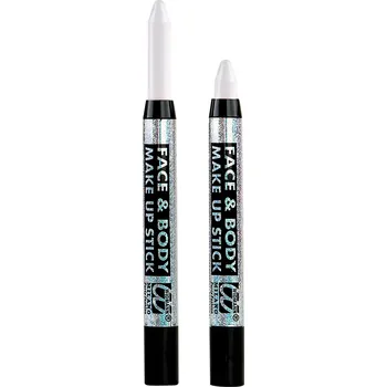 Karnevalový doplněk Bílá vysouvací tužka na obličej a tělo