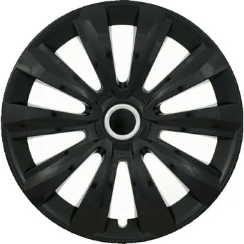 Středová krytka kola Kryty kol 15" DELTA RING černé - 4 ks