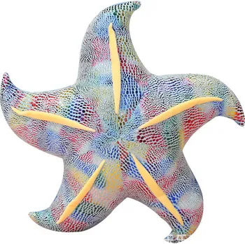 plyšák Mamido Plyšová hvězdice polštář 45 cm modrá