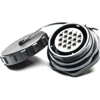 Elektrická zásuvka RS PRO Kulatý konektor, Zadní montáž, počet kontaktů: 16, Zásuvka, pohlaví kontaktu: samice, IP68