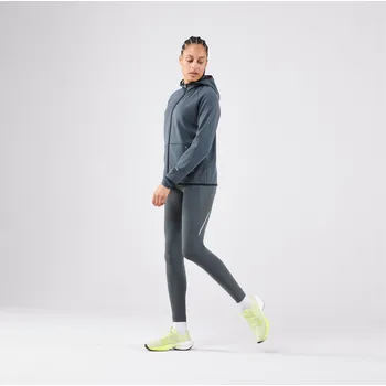 Dámské legíny KIPRUN Dámské běžecké hřejivé legíny Run 500 Warm XL ZELENÁ