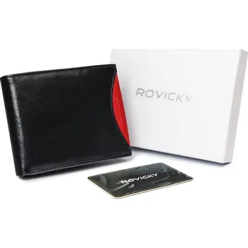 Peněženka Pánská tenká peněženka Barva: Černá - Červená