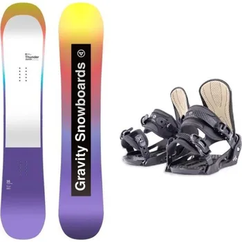 Snowboarding Gravity Thunder Jr juniorský snowboard + Beany Junior vázání 130 cm + XS - EU 32-35 + DÁREK + Doprava ZDARMA