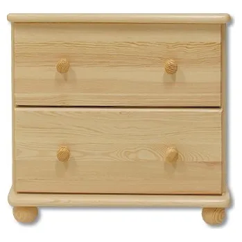 Komoda Dřevěná komoda KIK 103 borovice masiv 55x55x47 cm Odstíny: Přírodní lakovaná
