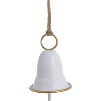Zvonek na kolo Kovový zvonek 9,5 cm - bílá/zlatá