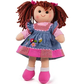 Panenka Bigjigs Toys Látková panenka Melody 34 cm