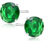 LUNICA Stříbrné náušnice GREEN 0288 Ag 925; ≤3,6 g.