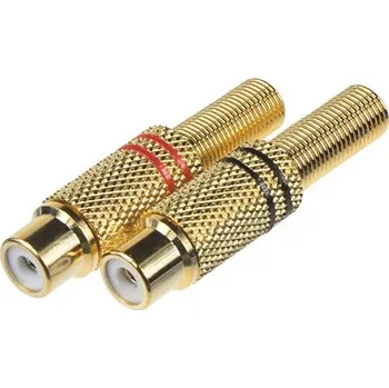Elektrický konektor Konektor CINCH GOLD samice-pár