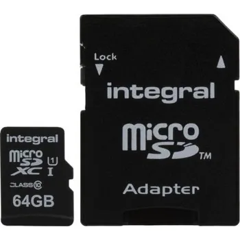 Paměťová karta Karta Micro SD MicroSDXC 64 GB Ne Integral Memory, řada: ultimaPRO 0 → plus 60°C
