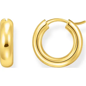 Náušnice Thomas Sabo CR747-413-39 Bold - Gold-plated Chunky Hoop Earrings 16,2 mm