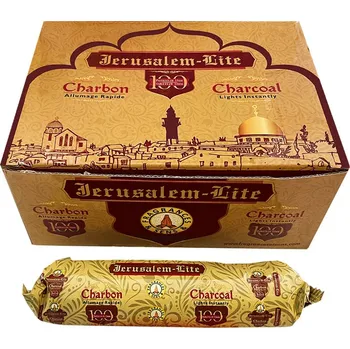FRAGANCES & SENS Rychlozápalné uhlíky na vykuřování Jerusalem Lite High Quality, Ø 3,3 cm, 10 ks