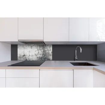 Obklad DIMEX | Dibond za kuchyňskou linku DBW-08040-269 | 80 x 40 cm | Šedá oprýskaná zeď + Dibond deska za kuchyňskou linku DIMEX v rozměru 80 x 40 cm, motiv Šedá oprýskaná zeď