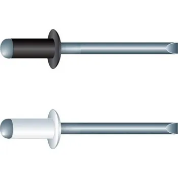 Nýt Trhací nýt plochá hlava DIN 7337 AL/ST lakované 4x12 AL/ST bílý