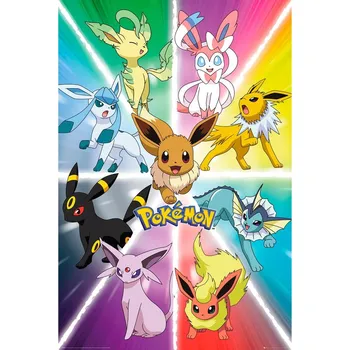 Plakát GB eye Maxi Plakát Pokémon – Eevee Evoluce, 91,5 × 61 cm BH136