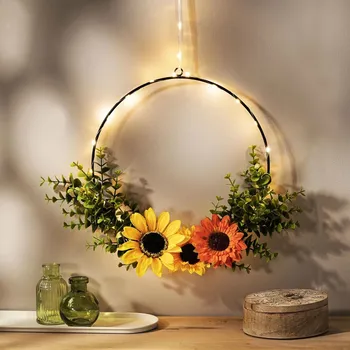 umělá květina Weltbild LED závěsná dekorace Slunečnice 493132