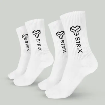 Dámské ponožky STRIX Essential Crew Socks 2Pack White XL bílá