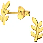 Stříbrné náušnice zlaté větvičky Ag 925; ≤0,4 g.