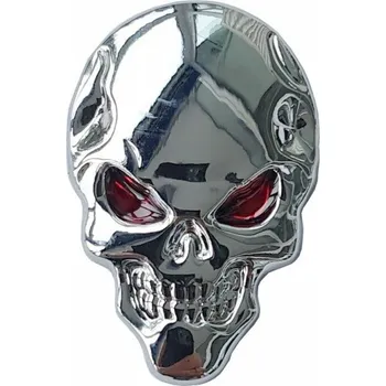 Samolepicí dekorace na vozidlo Samolepící dekor metal lebka - červené oči