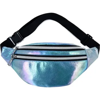 Ledvinka Dámská holografická ledvinka - Modrá