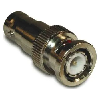 Adaptér, orientace těla: přímý, 50Ω Female BNC na zástrčku BNC, 4GHz, obklad těla: Nikl