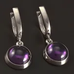 Goldpoint Náušnice v bílém zlatě ametyst Váha: 4.98 g