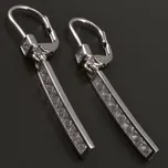 Goldpoint Stříbrné visací náušnice se zirkony Varianta: stříbrné náušnice