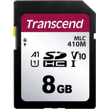 Paměťová karta Karta SD SDHC 8 GB Ne MLC Transcend, řada: SDC410M -25 → plus 85°C