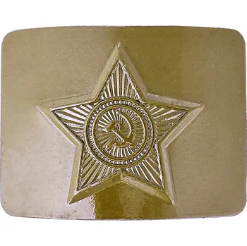 Přezka na opasek CCCP oliva (Kovová přezka na opasek se znakem CCCP)