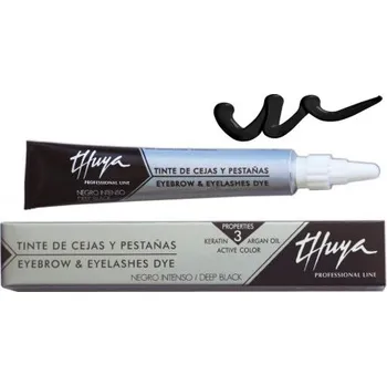 Barva na řasy a obočí Thuya Barva na řasy a obočí ČERNÁ 14 ml – Argan & Keratin „Černá barva s arganovým olejem a keratinem pro intenzivní a dlouhotrvající barvu obočí a řas. Bez amoniaku, vhodná pro všechny typy pleti.“
