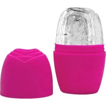 Masáž Masážní váleček na obličej - Tmavě růžová