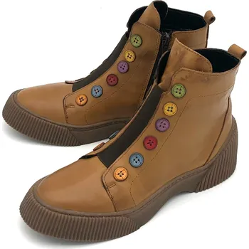 Dámská zimní obuv Dámská kožená kotníková obuv 3100-502 Iberius hnědá Barva: hnědá, Velikost: 40