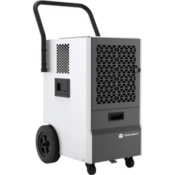PC ventilátor TOOLCRAFT OL50-BD056CES odvlhčovač vzduchu, OL50-BD056CES, 80 m², 545 W, 50 l/den, šedobílá