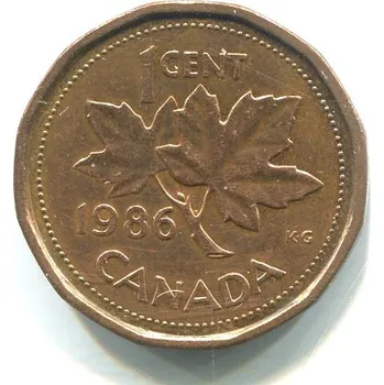 KANADA. 1 cent 1986.