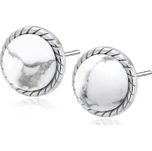 Stříbrné náušnice MAGNEZIT Ag 925; ≤2,6 g.