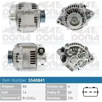 Alternátor MEAT & DORIA Alternátor MAD 5540841