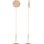 Stříbrné řetízkové náušnice RŮŽOVÝ KRUH Ag 925; ≤0,9 g.