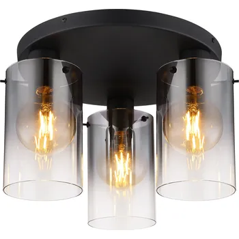 Osvětlení Globo 15907-3D | FLORENTINA stropní svítidlo | 3x E27 | černá | Š: 40,5 cm |