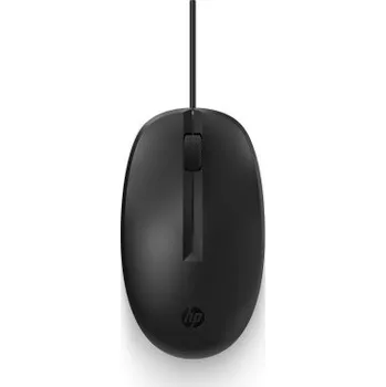 Myš HP 125/Kancelářská/Optická/1 200 DPI/Drátová USB/Černá
