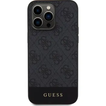 Telefonní příslušenství Guess PU 4G Stripe MagSafe kryt pro iPhone 14 Pro Max Barva: Černá