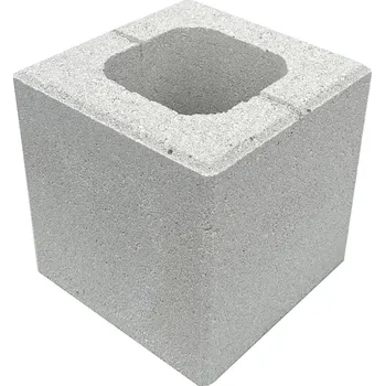 plotová tvarovka Tvárnice plotová BEST MURO II bílá 200×200×200 mm
