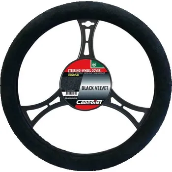 Potah na volant Potah na volant Semišový - černý 37-39 cm