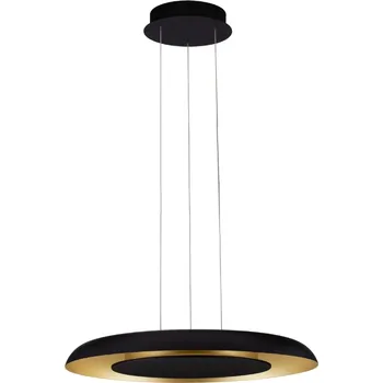 Černo-zlaté kovové závěsné LED světlo Nova Luce Epos 60 cm